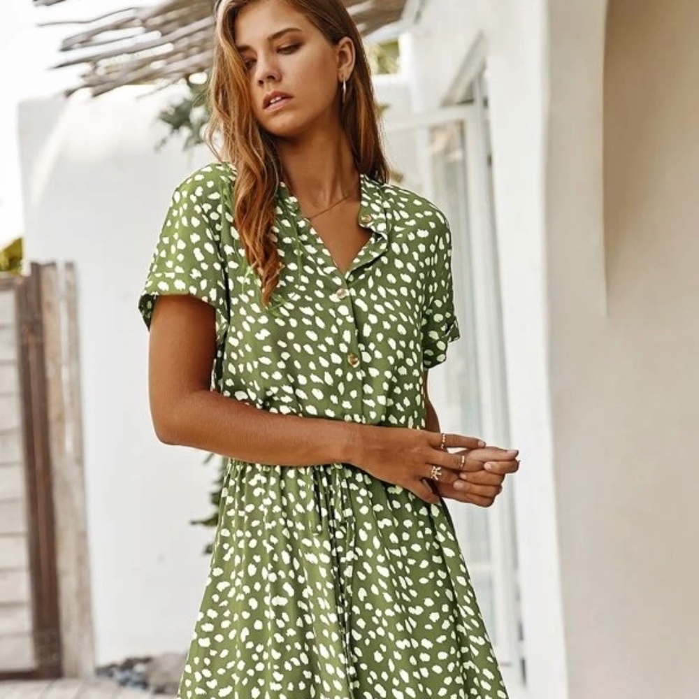 Dalmatian Print Womens  Maxi Dress